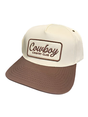 Cowboy Country Club Two Toned Patch Cap