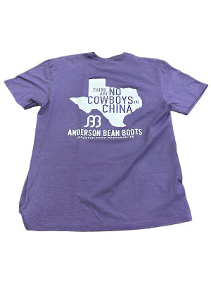 Anderson Bean No Cowboys in China T Shirt - Heather Purple