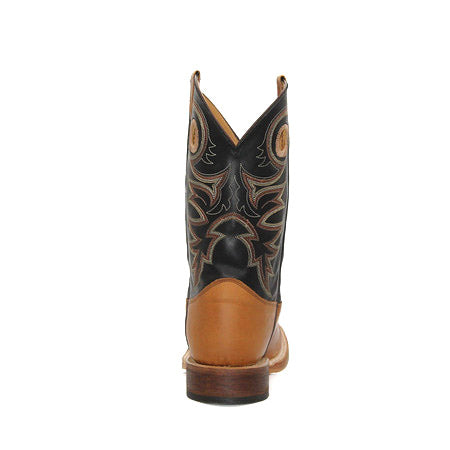 Justin Bent Rail Tobacco Cowhide Black Top Men's Boot