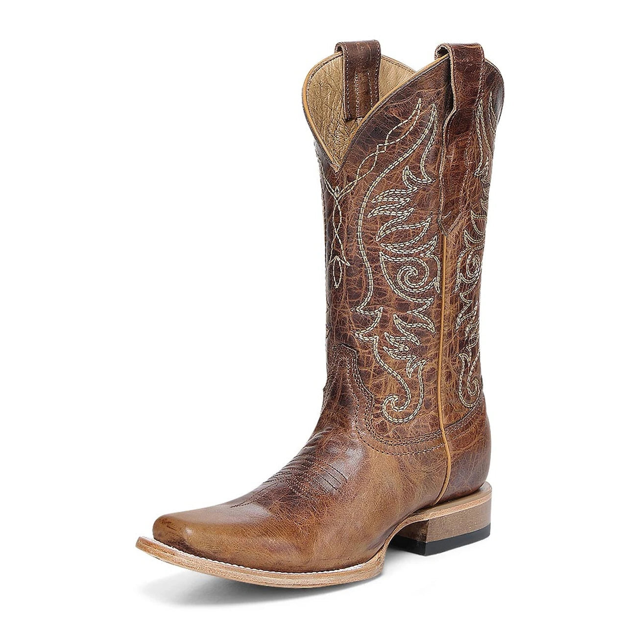 Circle G Brown Embroidered Ladies' Boot