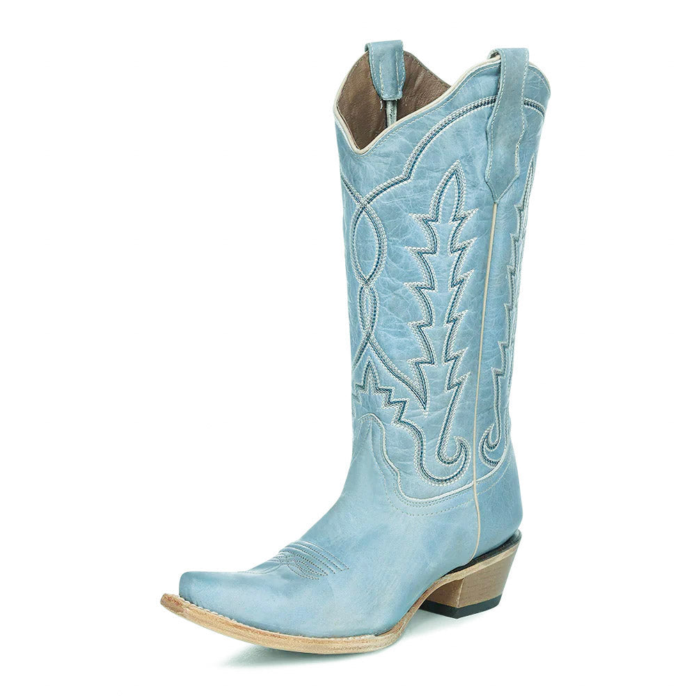 Circle G Blue Embroidered Ladies' Boot