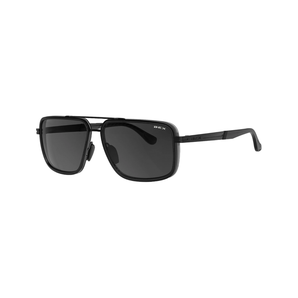 BEX Dusk Matte Black/Gray Solid Sunglasses