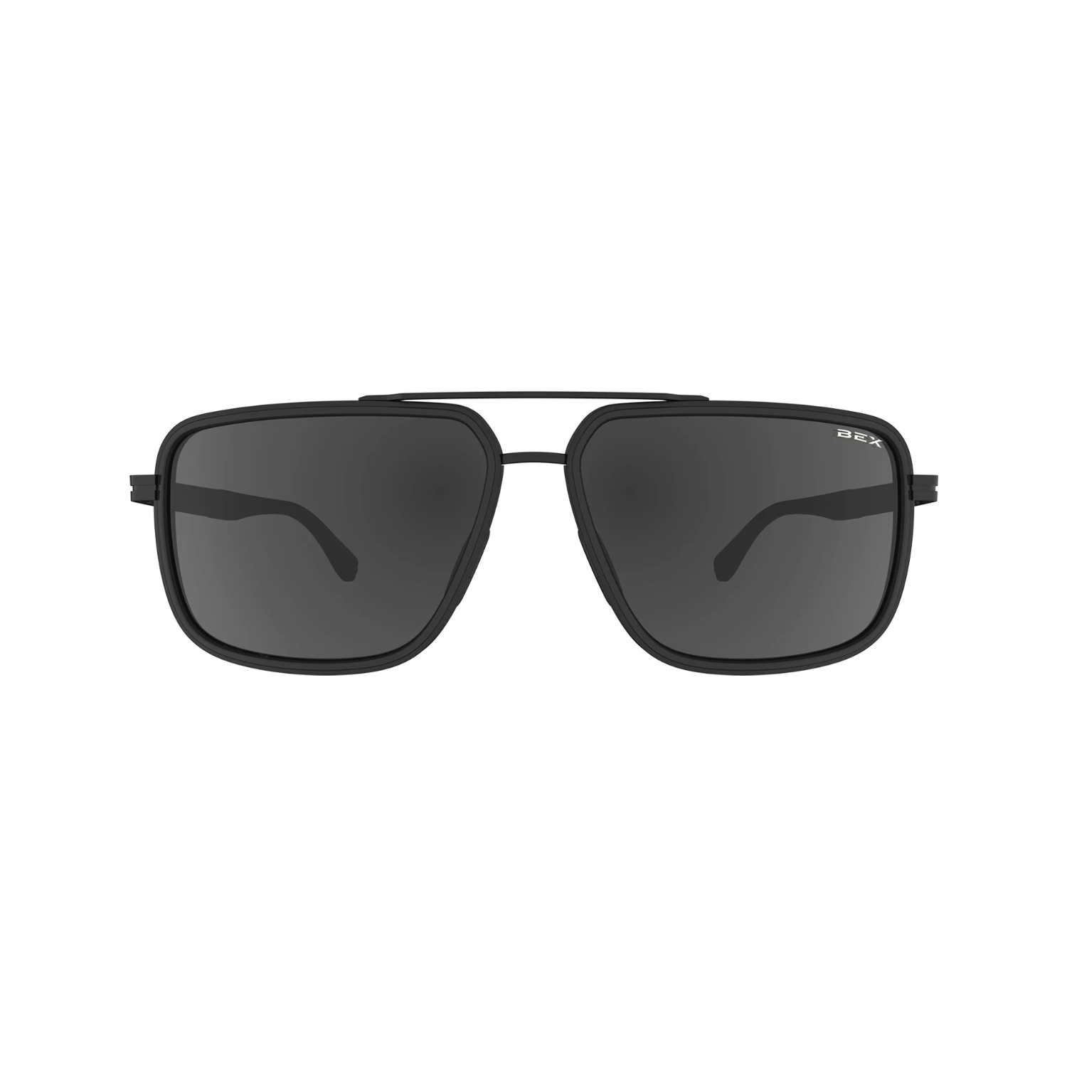 BEX Dusk Matte Black/Gray Solid Sunglasses