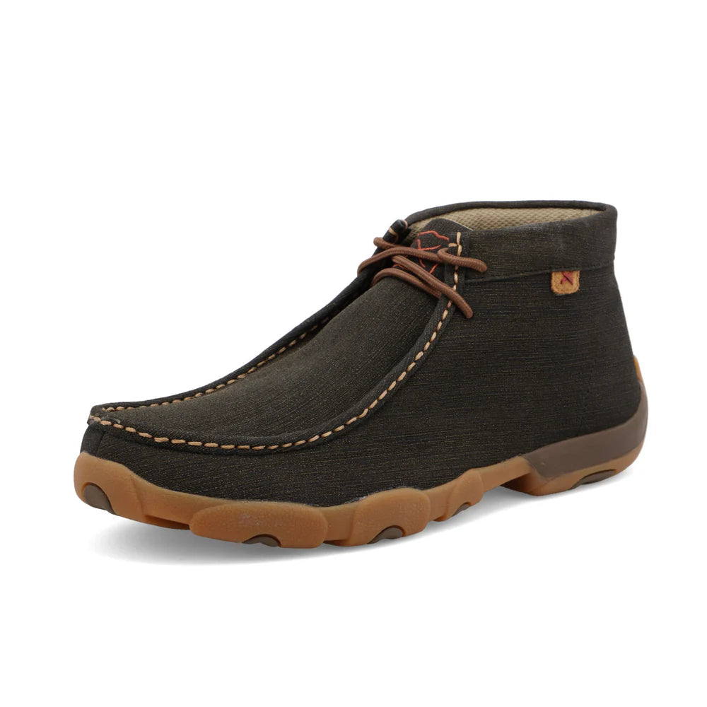 Twisted X Rubberized Brown DuraTWX Men's Driving Moc