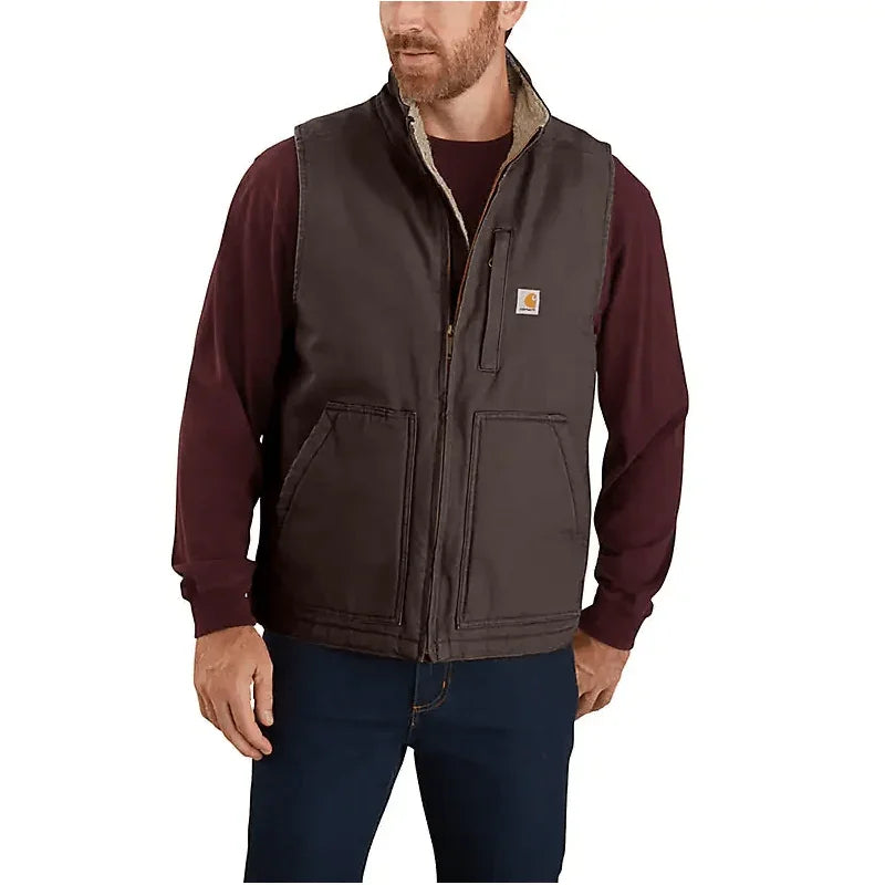 Carhartt Men's Mock-Neck Sherpa Lined Vest