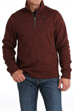 Load image into Gallery viewer, Cinch Men&#39;s 1/4 Zip Pullover Sweater Burgandy

