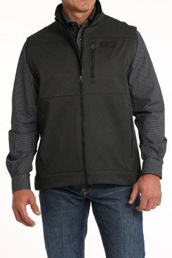 Cinch Men's Bonded Soft Shell Vest Black