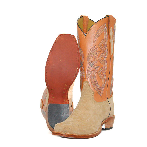 Tony Lama Exclusive Sueded Full Quill Ostrich Men's Boot