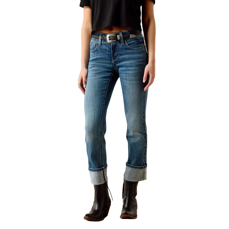 Ariat Ladies' Perfect Rise Silvie Straight Leg Crop Jeans