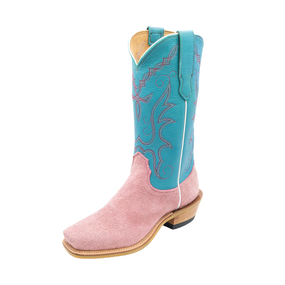 Fenoglio Ladies' Pink Roughout Boot