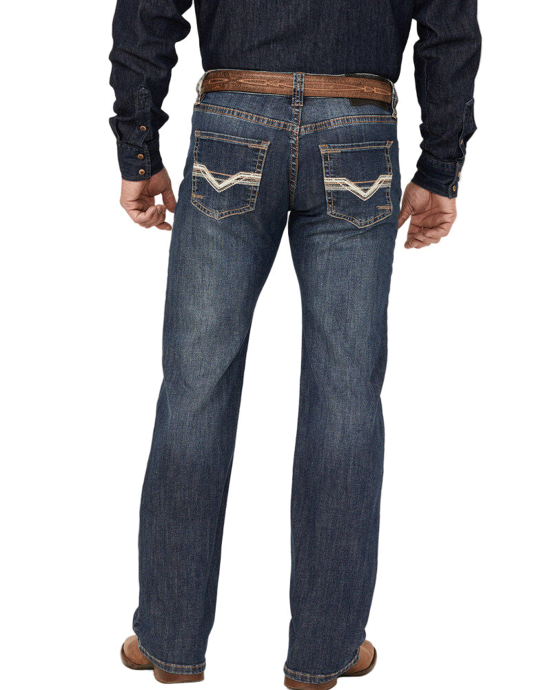 Rock & Roll Regular Fit Stretch Straight Leg Men's Jean
