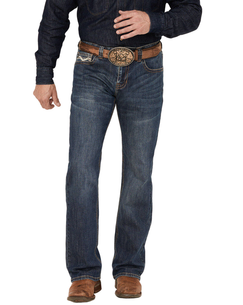 Rock & Roll Regular Fit Stretch Straight Leg Men's Jean