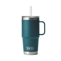 Yeti Rambler 25oz with Straw- Agave Teal