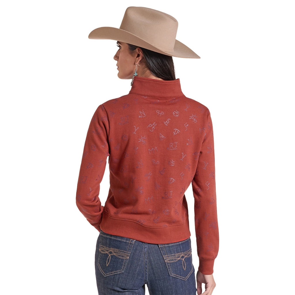 Panhandle Ladies' 1/4 Zip Ranch Brand Pullover
