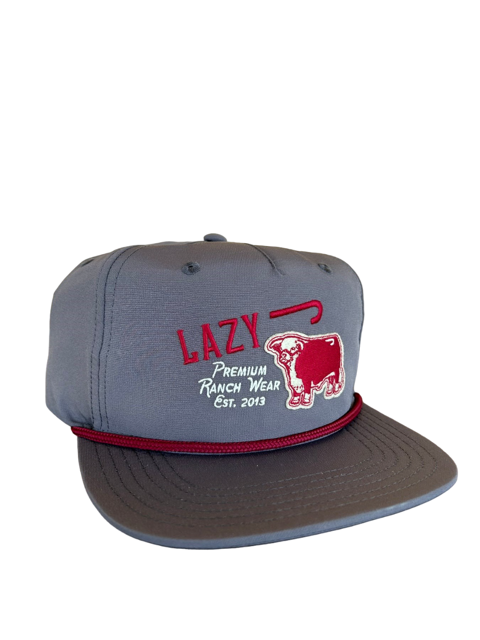 Lazy J Ranch Wear Grey Premium Ranch Rope Cap