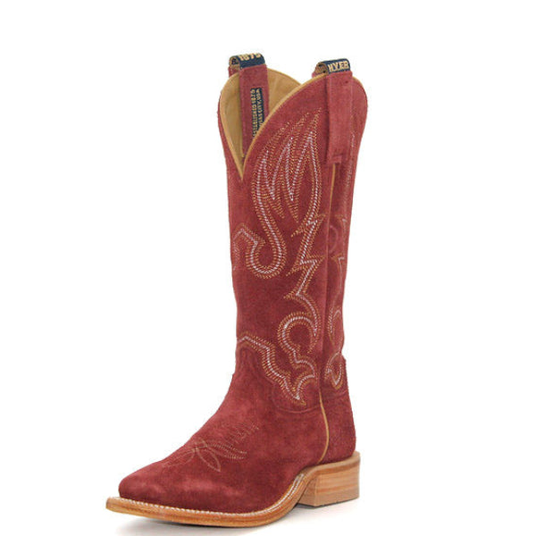 Hyer Ladies' Augusta Burgundy Roughout Boot