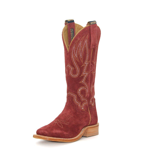 Hyer Ladies' Augusta Burgundy Roughout Boot