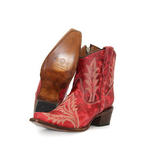 Circle G Red Ladies' Shortie Boot