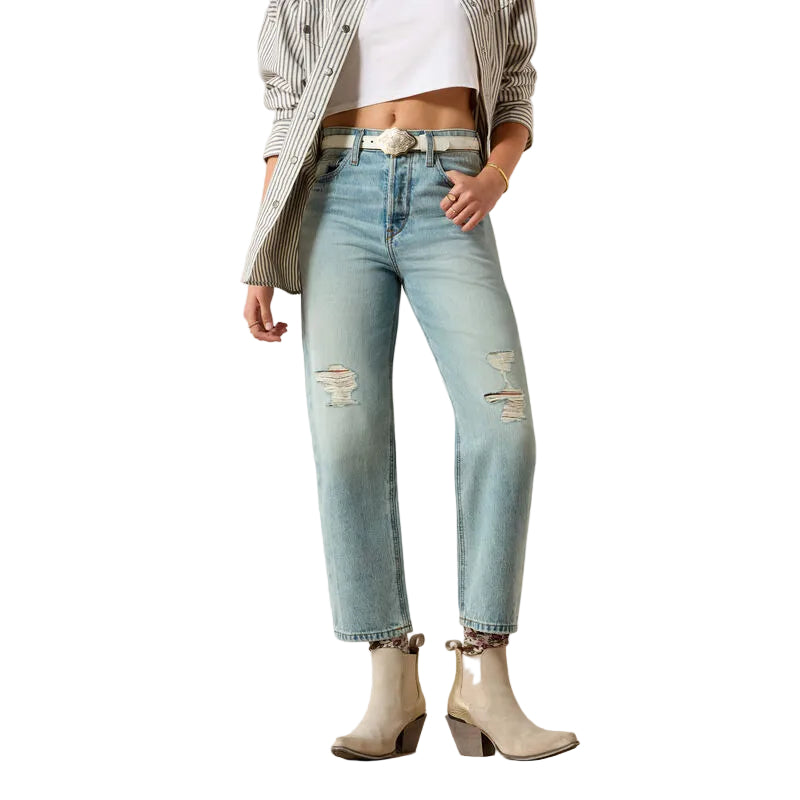 Ariat Ladies' Ultra High Rise Tomboy Relaxed Straight Leg Jeans