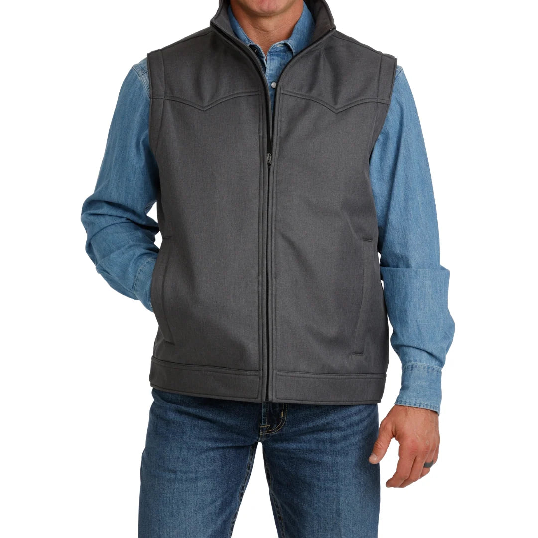 Cinch Charcoal Concealed Carry Men's Bonded Vest