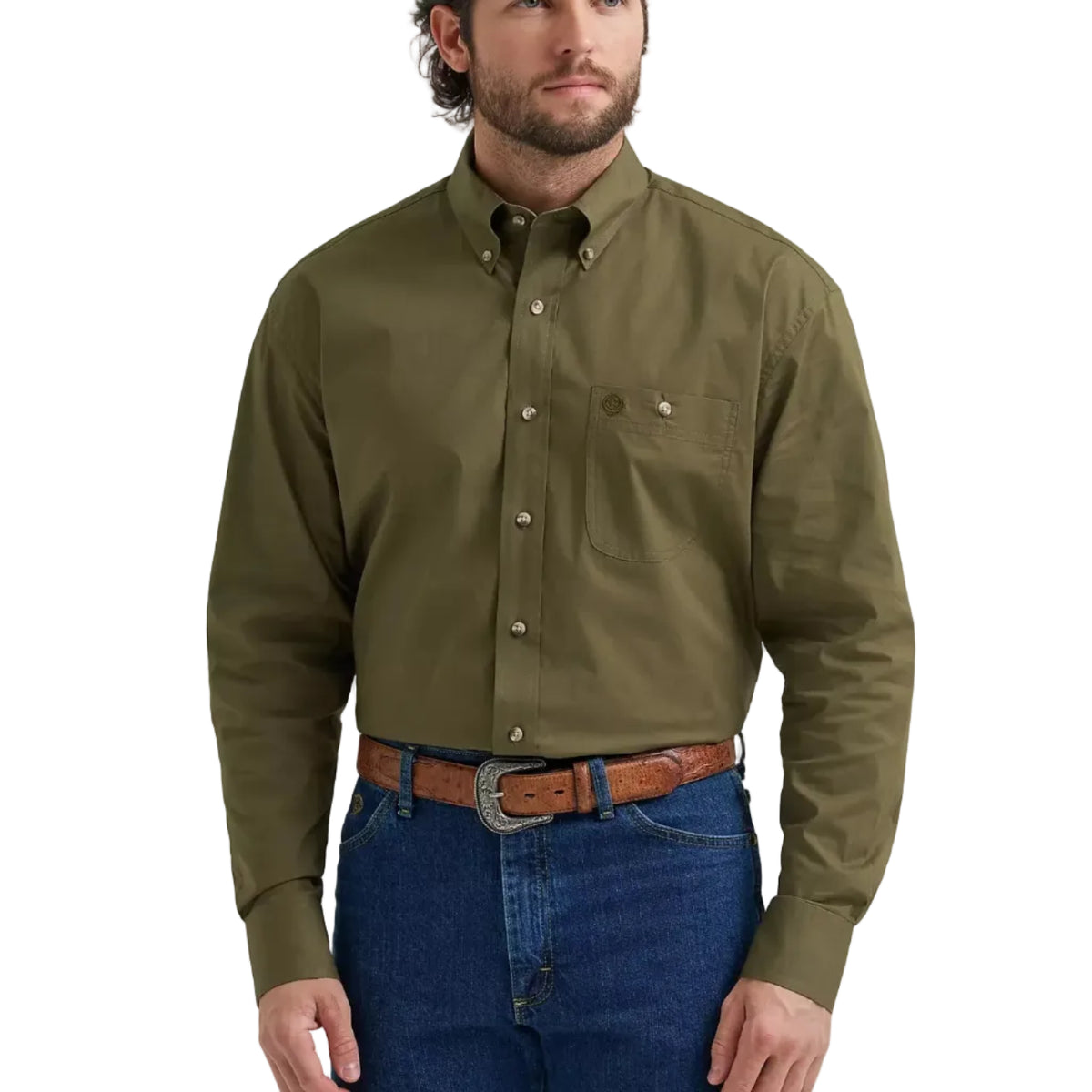 Wrangler George Strait Long Sleeve Men's Button Down Shirt