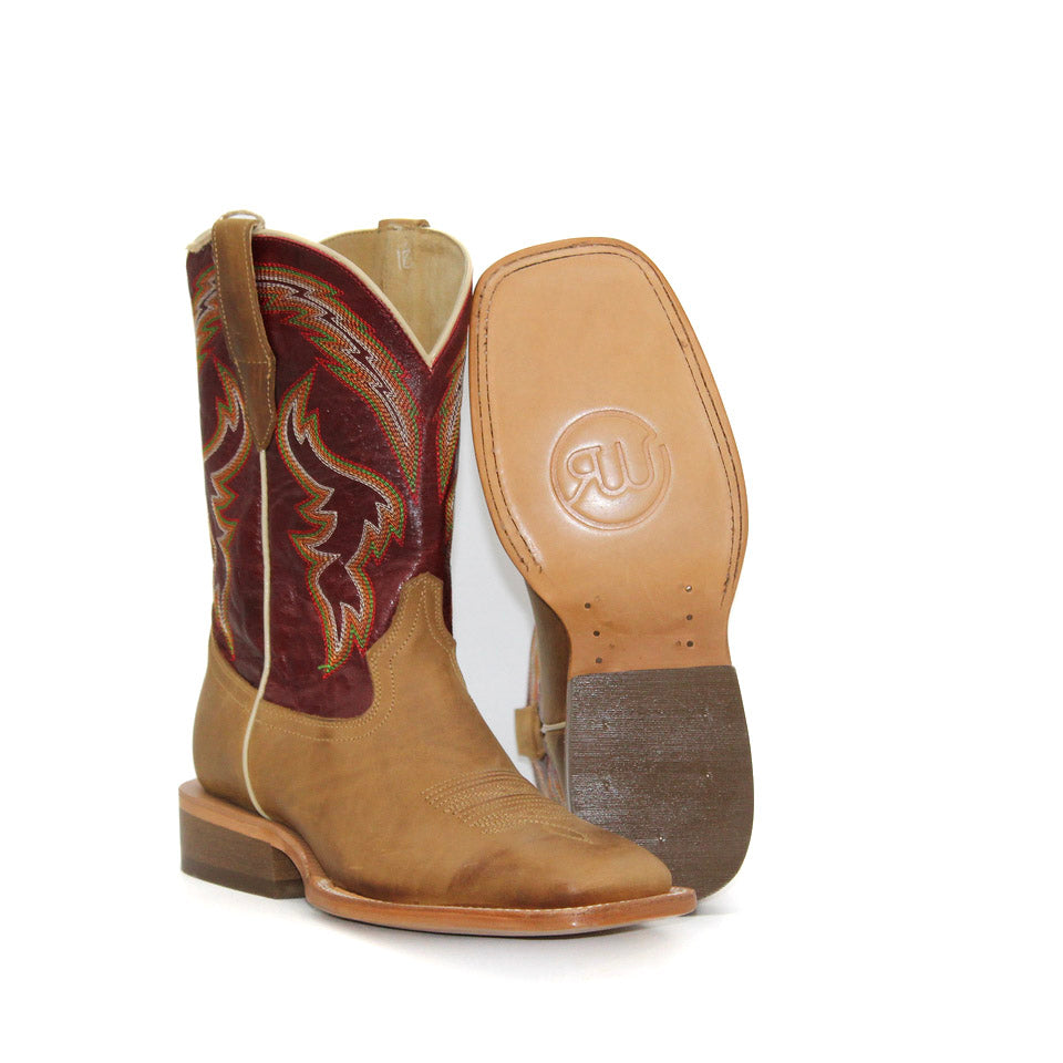 R. Watson Ranch Sundial Burgundy Goat Men's Boot