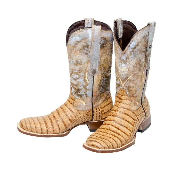Tanner Mark Caiman Belly Print Men's Boot