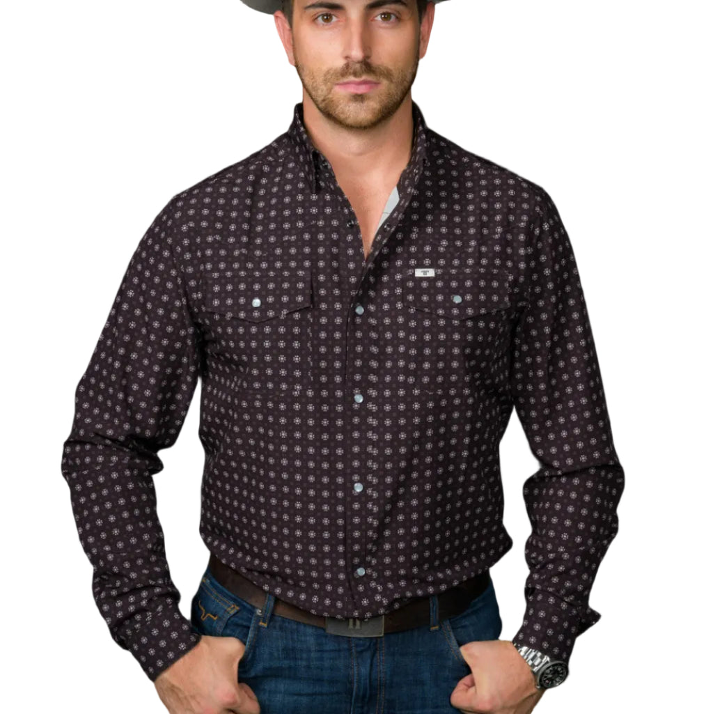 Ferrell "Weston" Long Sleeve Men's Pearl Snap Shirt