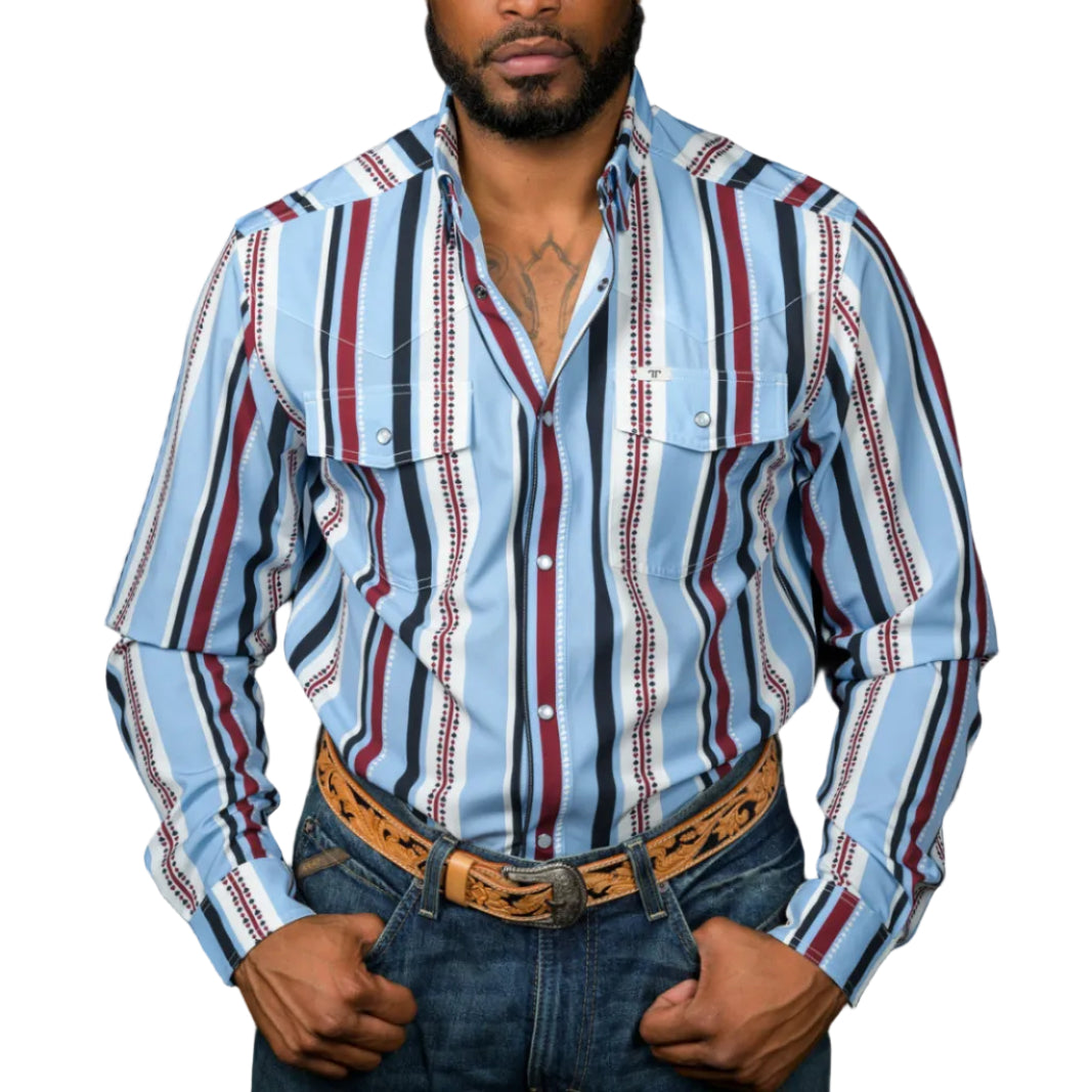 Ferrell "Ace" Long Sleeve Men's Pearl Snap Shirt
