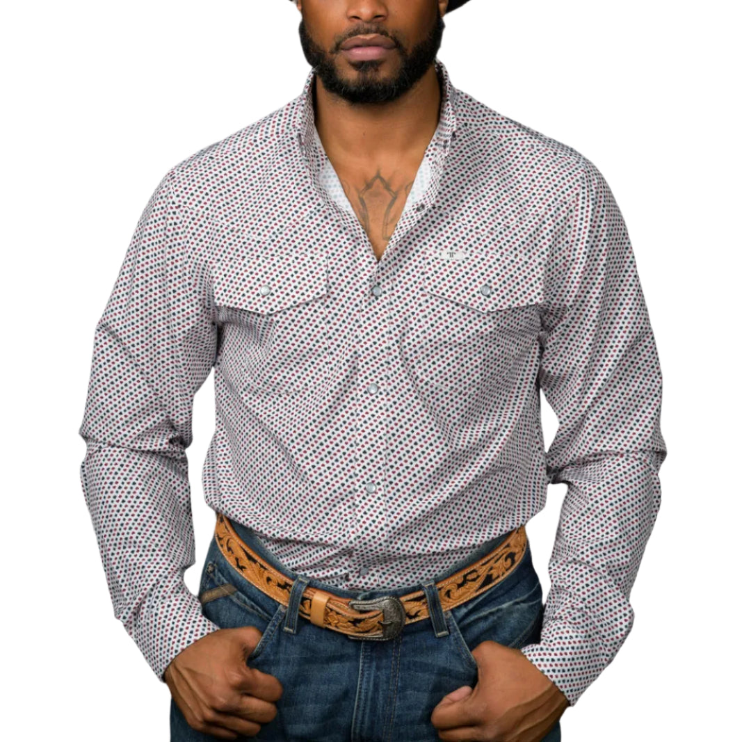 Ferrell "Spade" Long Sleeve Men's Pearl Snap Shirt