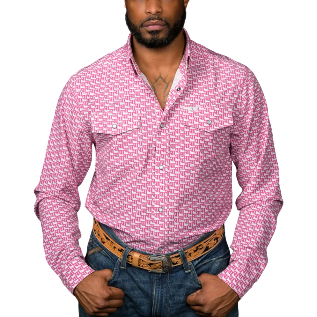 Ferrell "Clark" Long Sleeve Men's Pearl Snap Shirt