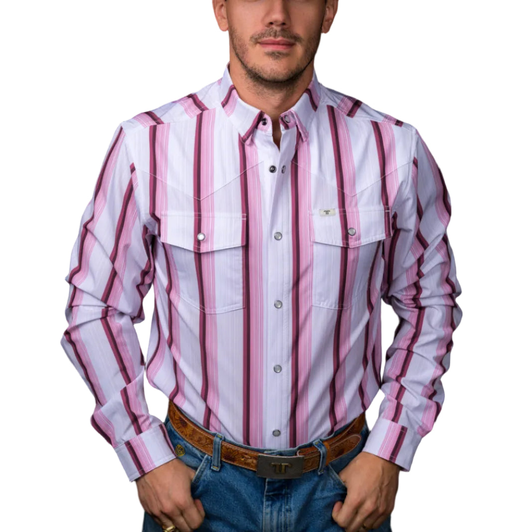 Ferrell "Tristan" Long Sleeve Men's Pearl Snap Shirt