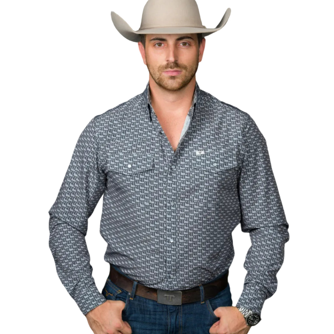 Ferrell "Clark" Long Sleeve Men's Pearl Snap Shirt