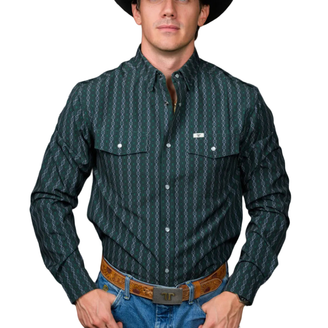 Ferrell "Waylon" Long Sleeve Men's Snap Shirt