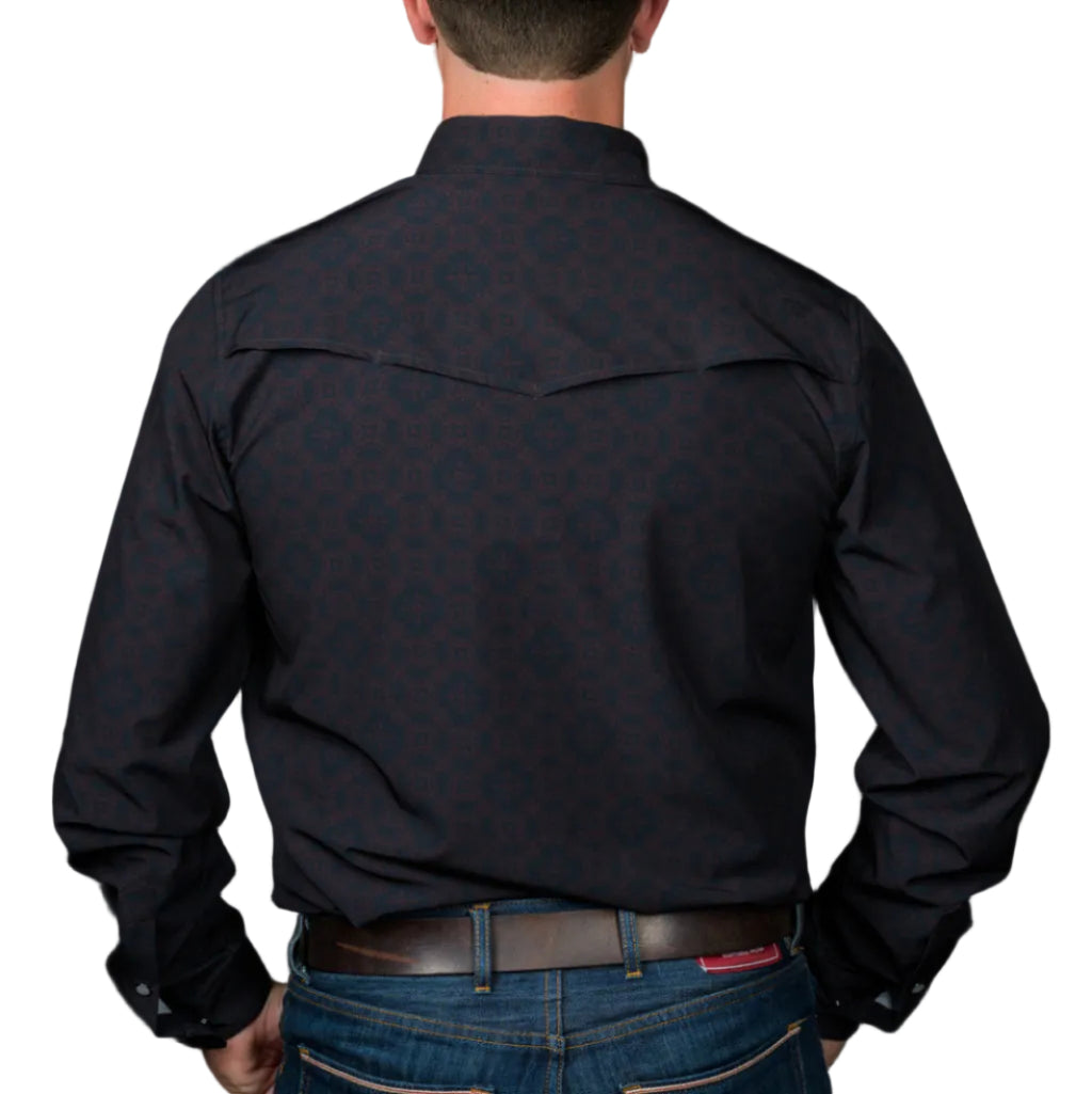 Ferrell "Flint" Long Sleeve Men's Pearl Snap Shirt