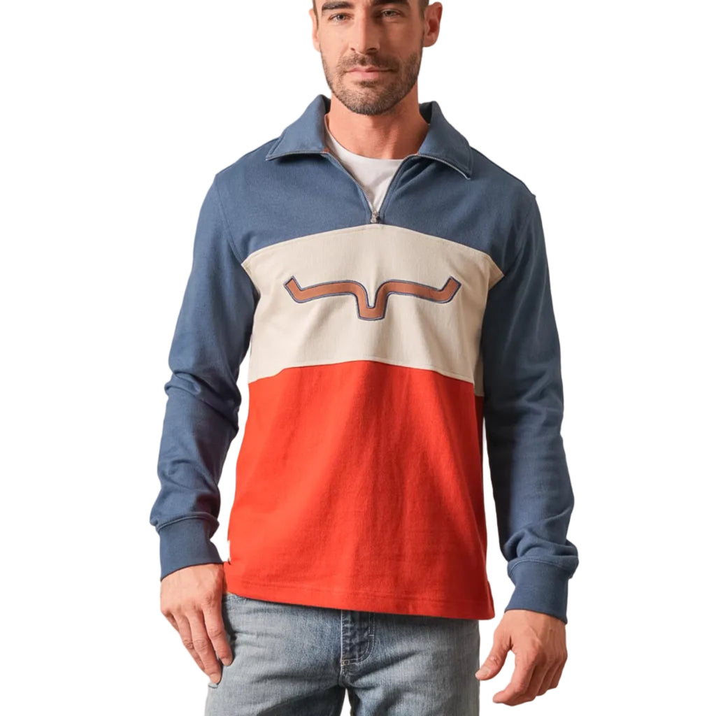 Kimes Ranch Men's Lark 1/4 Zip Rugby Pullover