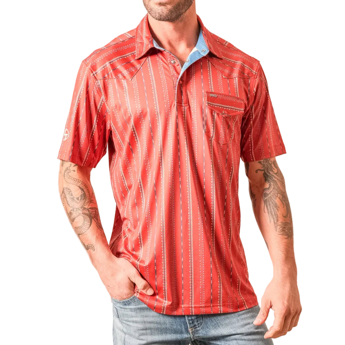 Kimes Ranch Men's Z-Stripe Polo Shirt