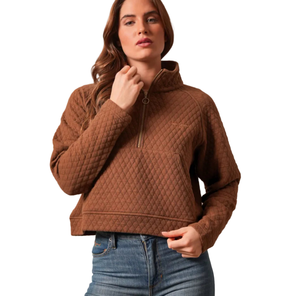 Kimes Ranch Ladies' 1/4 Zip Quilted Pullover
