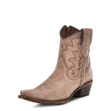 Circle G Ladies' Sand Embroidery Shortie Boot