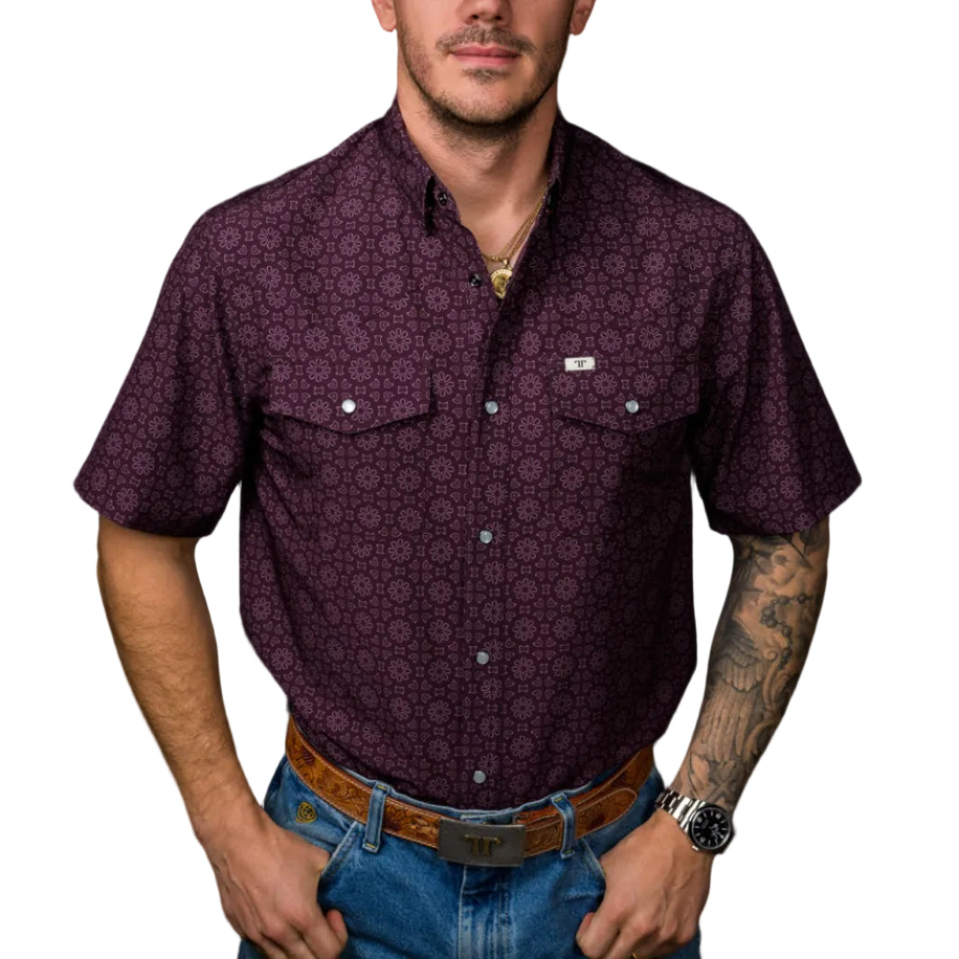 Ferrell "Fletcher" Short Sleeve Men's Pearl Snap Shirt