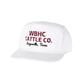 Whiskey Bent White Cattleman Rope Cap