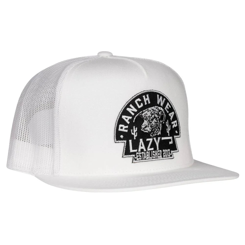 Lazy J Ranch Wear White Arrowhead Cap