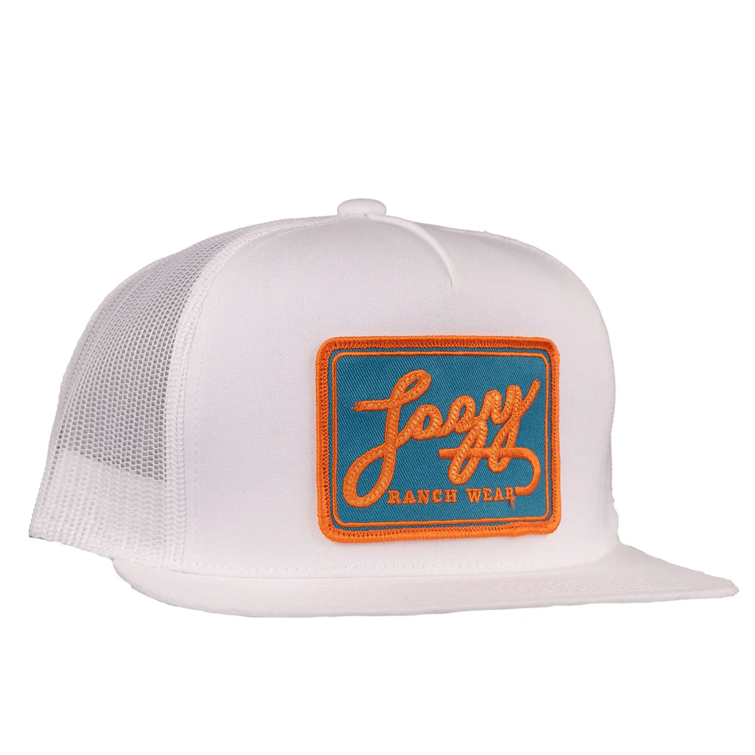 Lazy J Ranch Teal Breakaway Patch Trucker Cap