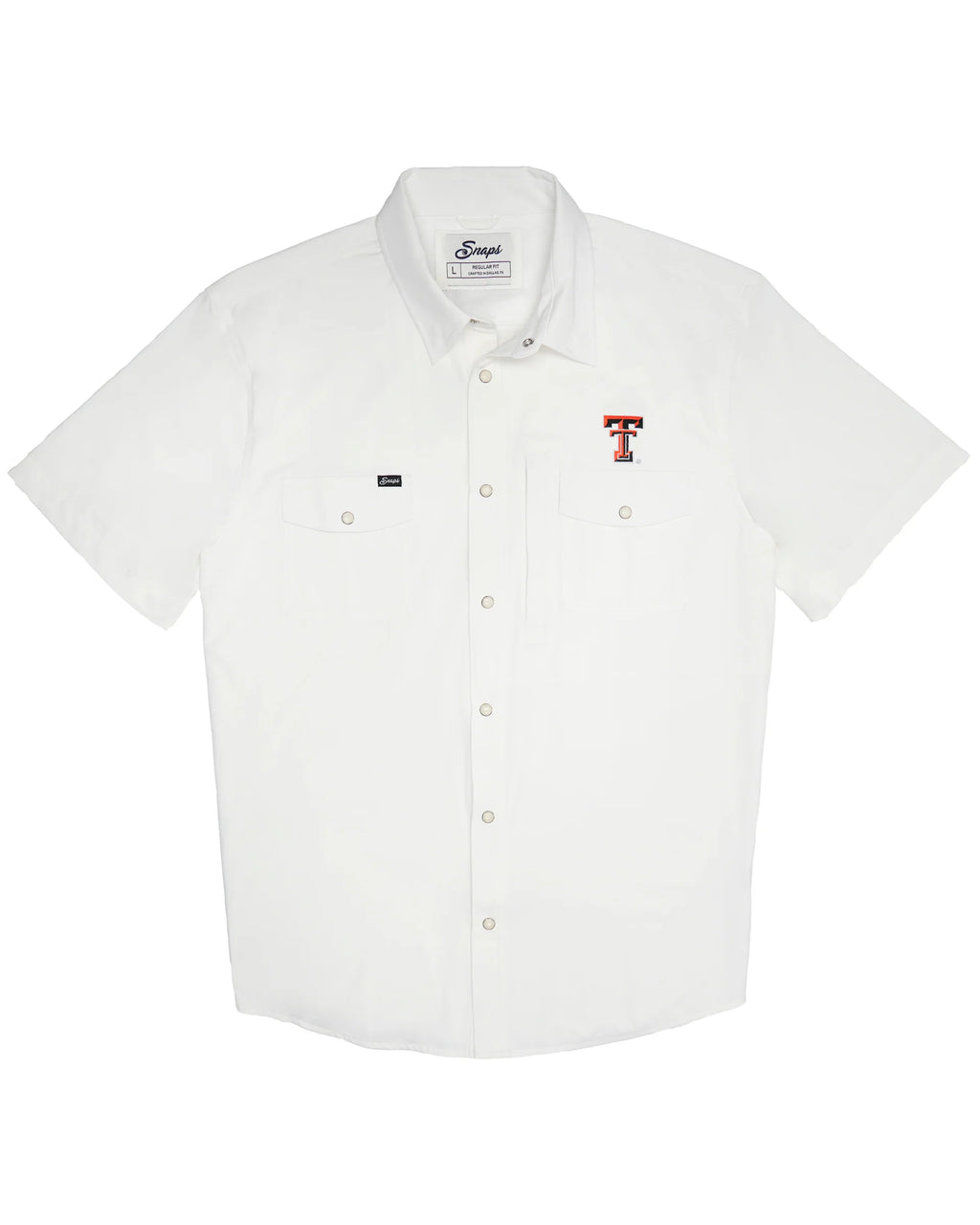 "Snaps" TTU Men's Short Sleeve Pearl Snap Shirt
