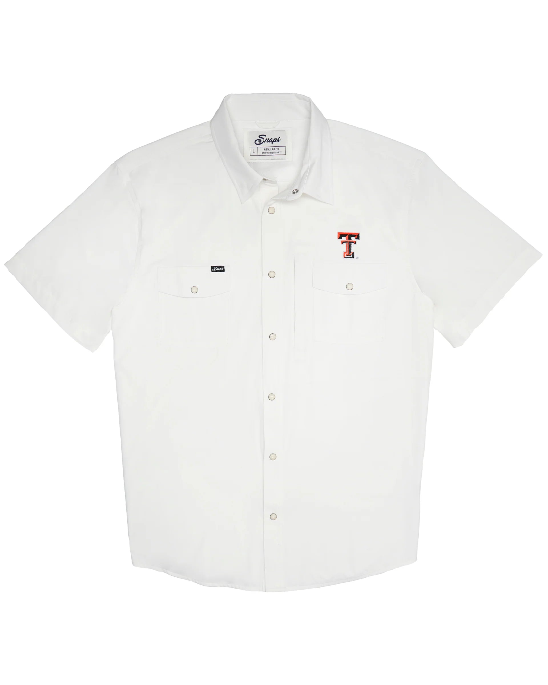 "Snaps" TTU Men's Short Sleeve Pearl Snap Shirt