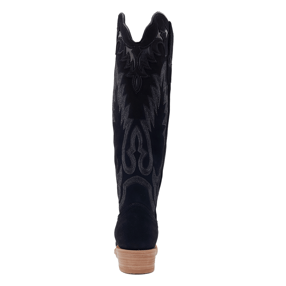 R. Watson Black Roughout Ladies' Boot