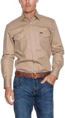 Wrangler Khaki Men's Work Shirt