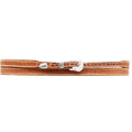 Belted Basketweave Leather Hatband