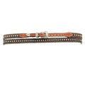Brown Calf Hair Hatband