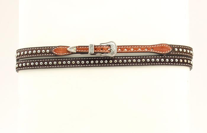 Brown Calf Hair Hatband